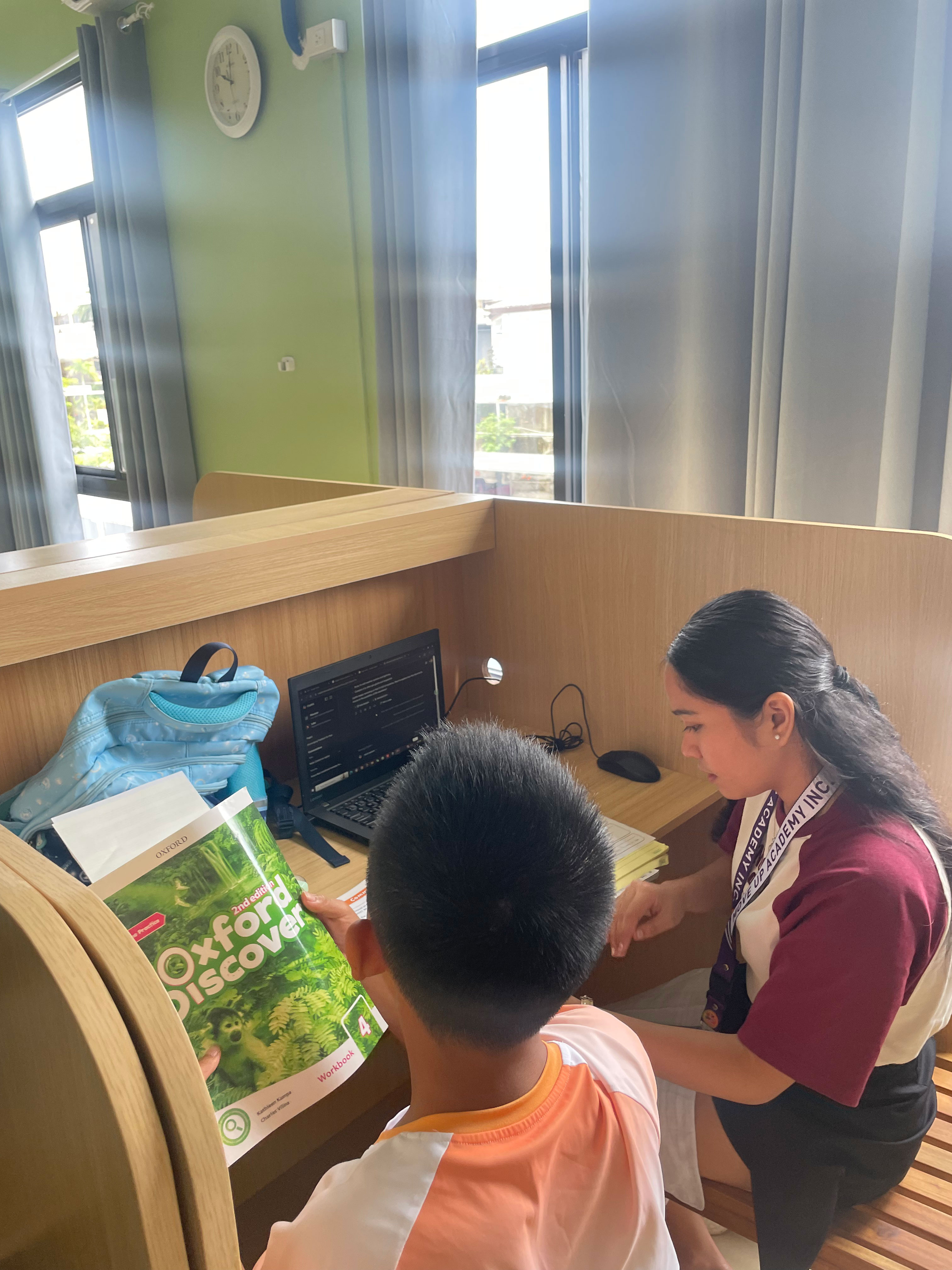 Kids playing English word games